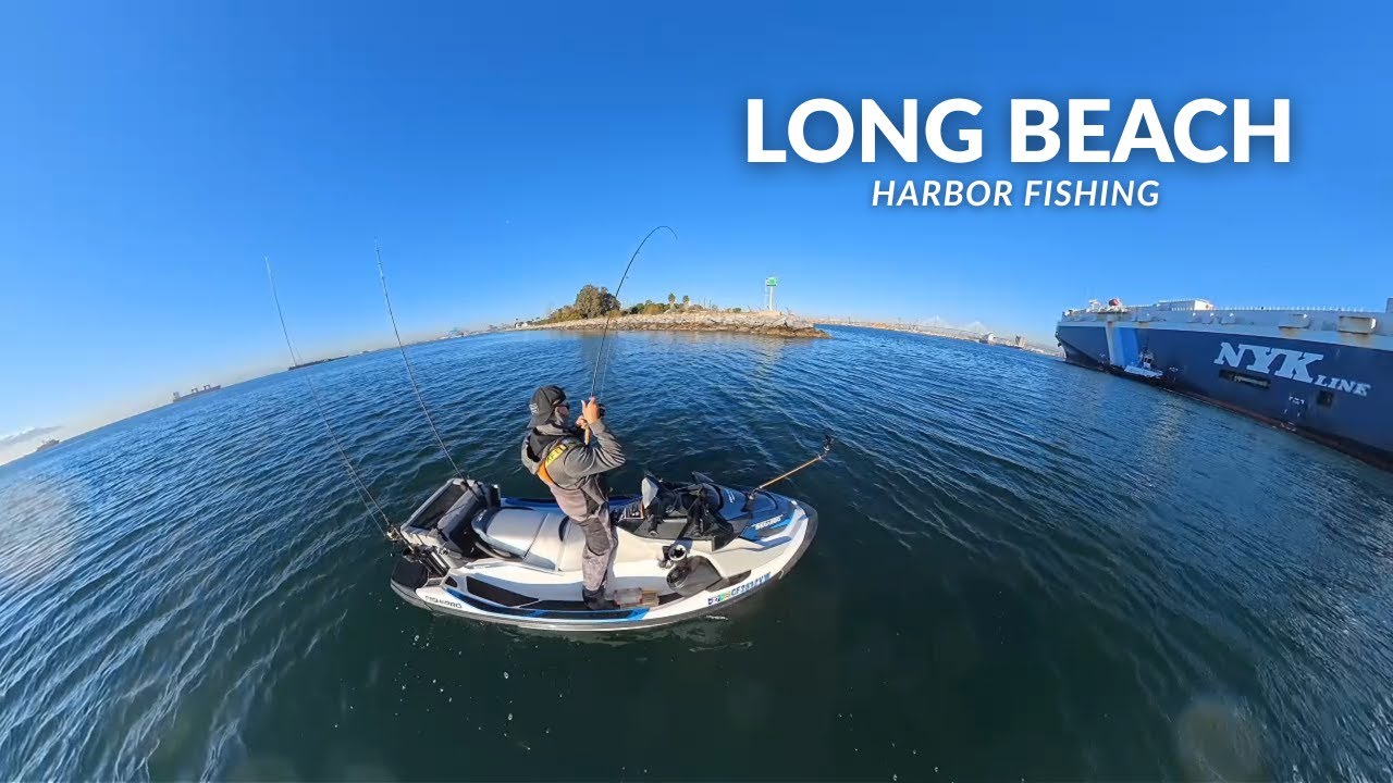 Jet Ski Fishing Long Beach Harbor | First Session of 2026