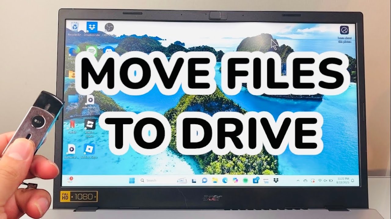 How To Move Files From PC & Laptop To External Drive / USB / Flash Drive / SSD