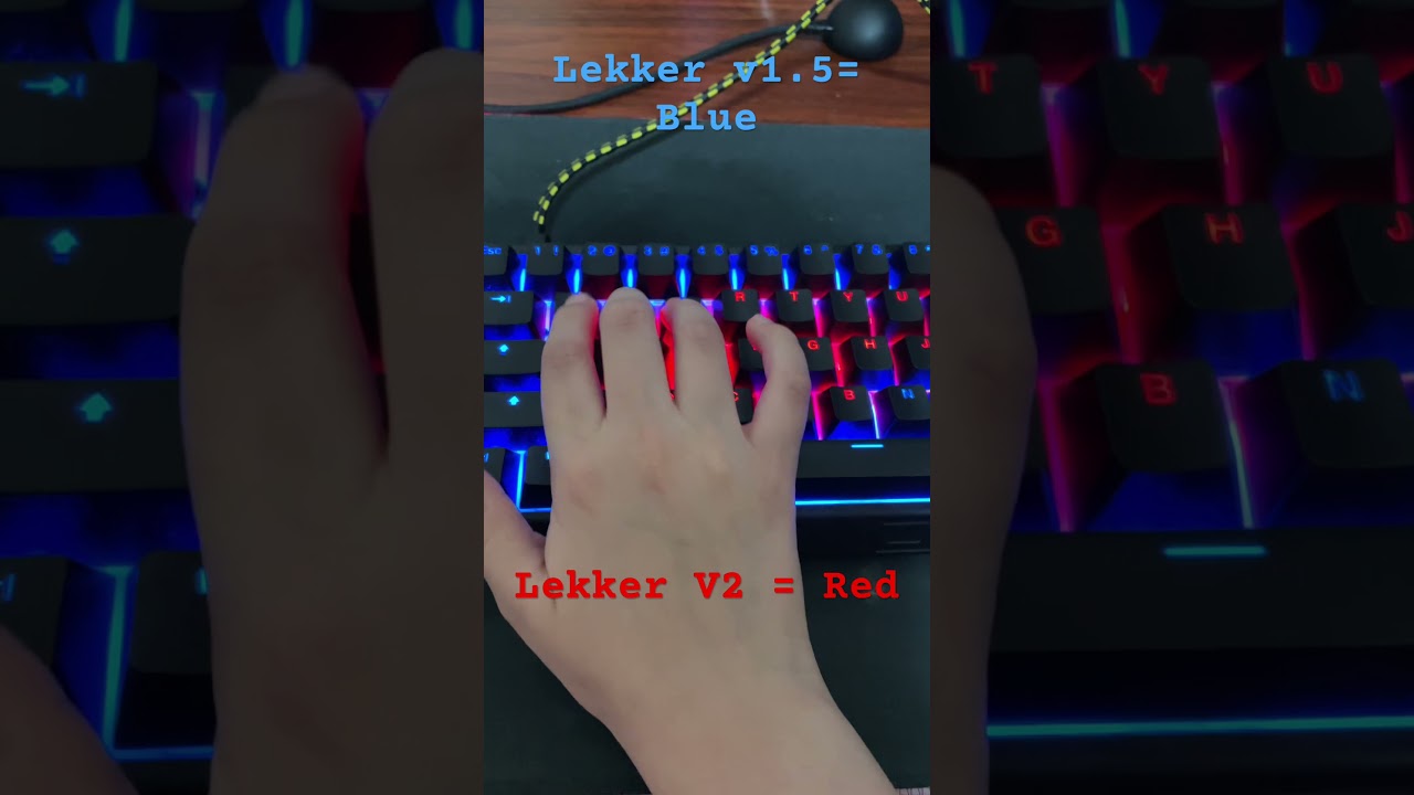 Wooting 60HE+ Lekker V2 vs v1.5 switches sound test