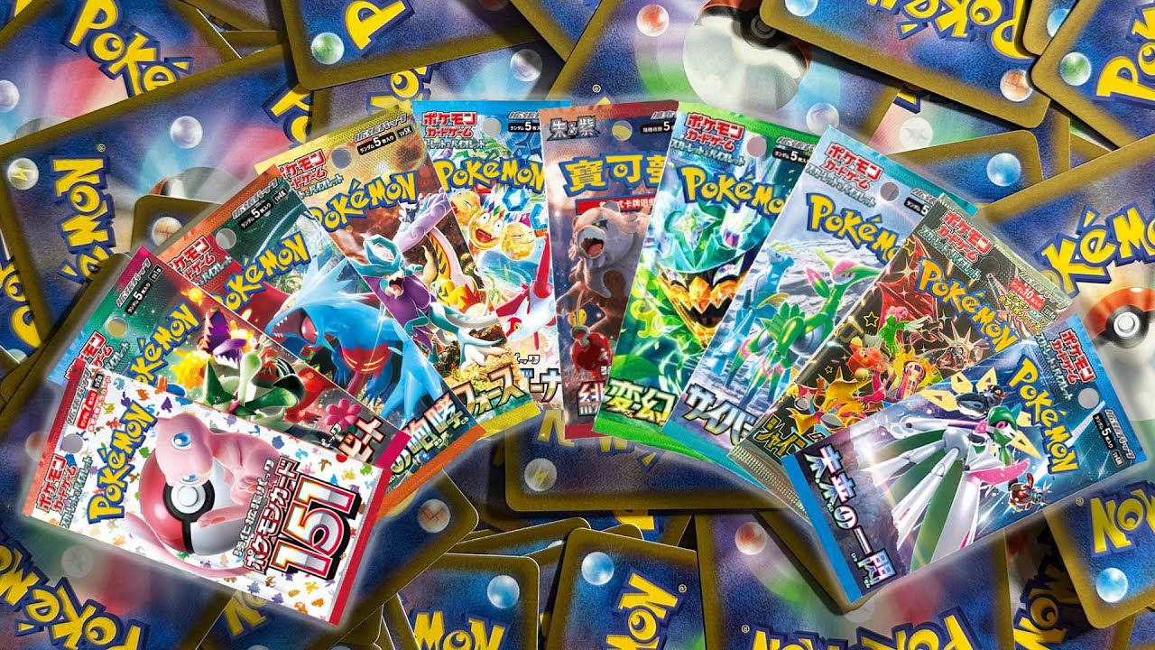 I tried out 10 different japanese pokemon booster packs