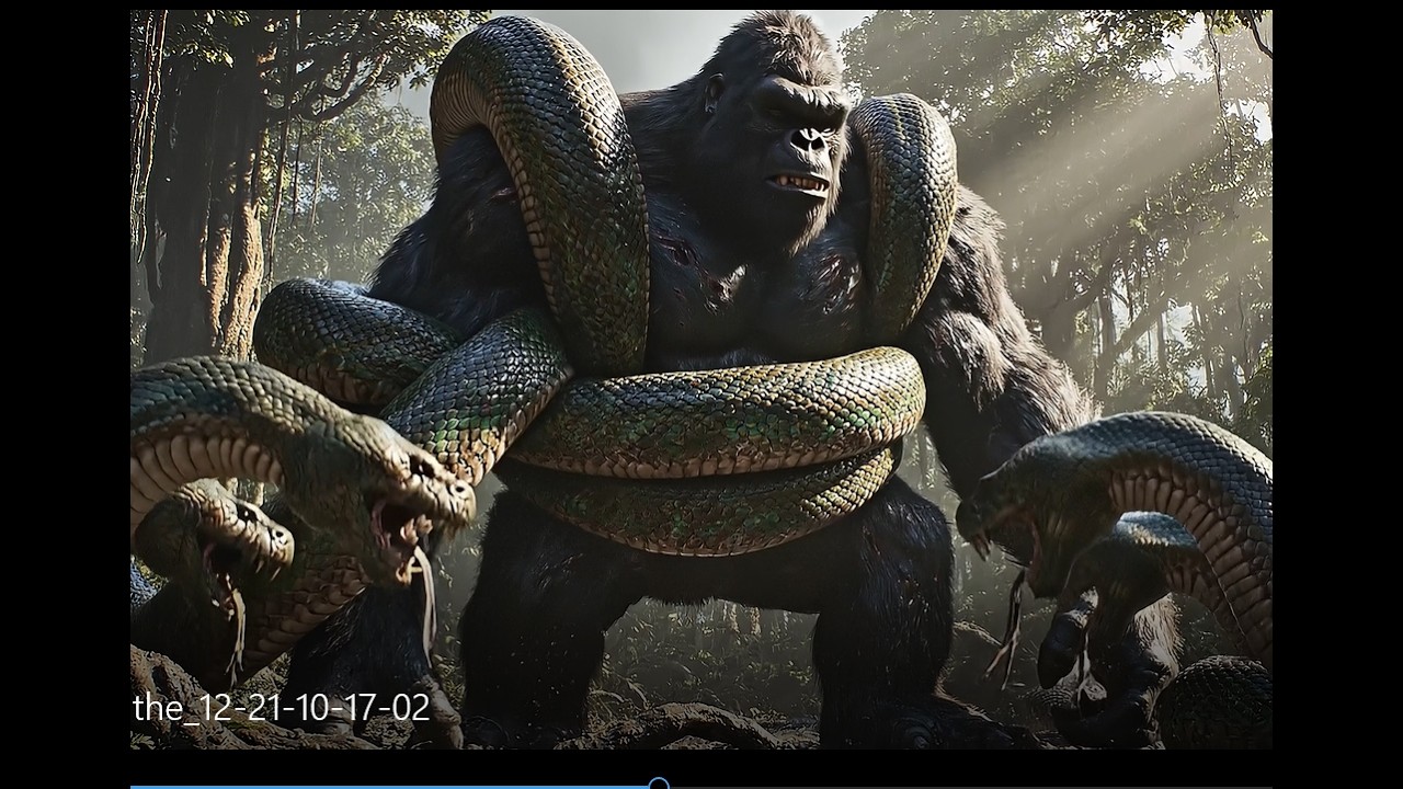 🦍 KONG vs 🐍 GIANT ANACONDA⚔️ The Battle Isn’t Over…🔥 WHO WILL SURVIVE?