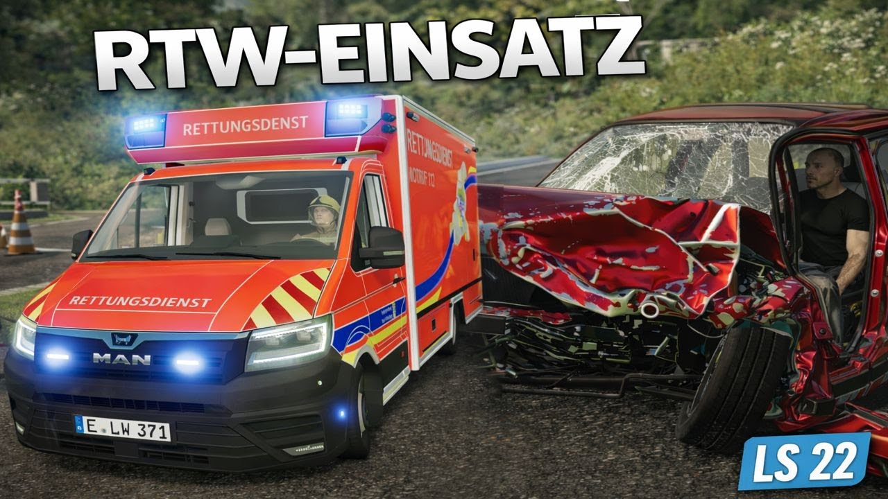 Schwerer Verkehrsunfall 😱 / Rtw im Einsatz Ls22