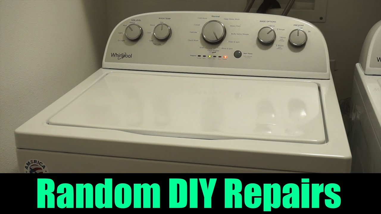 Stopping a Whirlpool Washing Machine From Squeaking