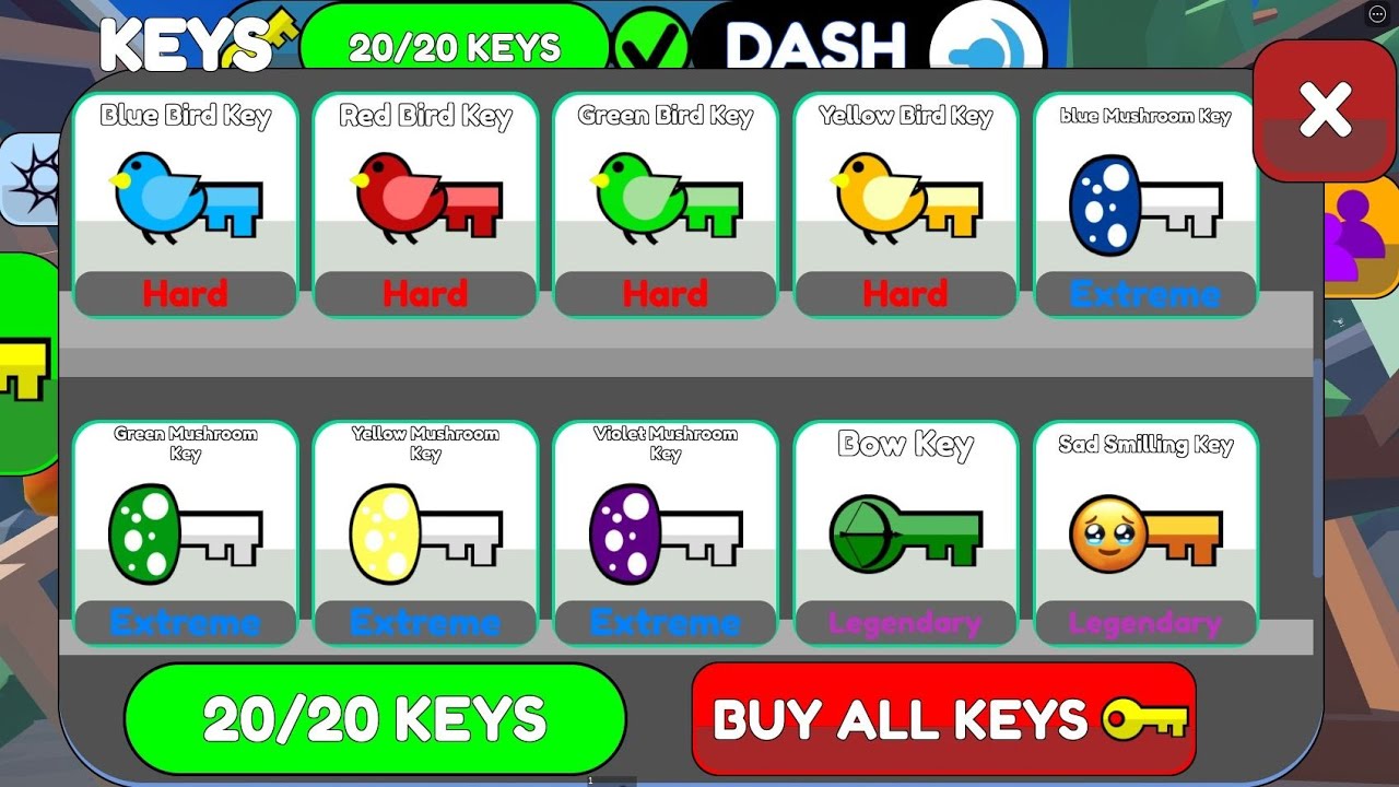 FIND THE KEYS How to get ALL x20 Keys FOREST Map [ Roblox ]