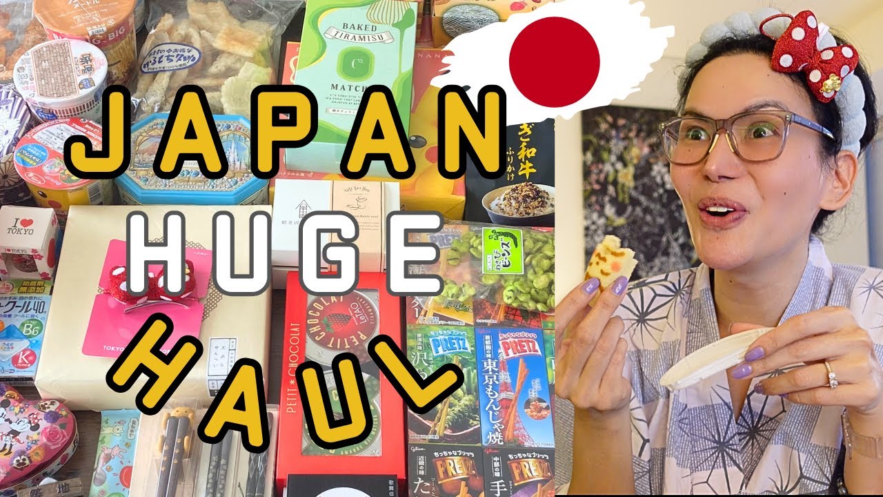 Trying Japanese Snacks and Goodies - JAPAN HAUL 🇯🇵