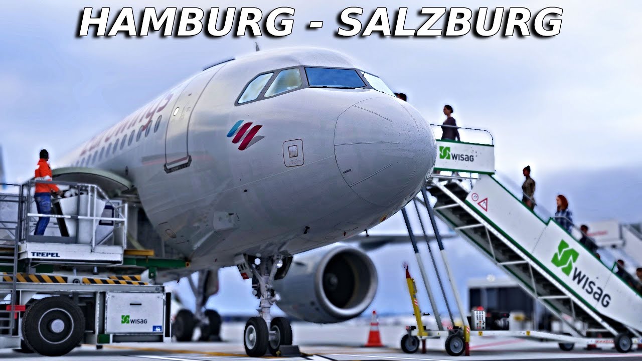 MSFS 2024 | Eurowings A320 | Snowy-Hamburg ✈︎ Salzburg | Full Flight