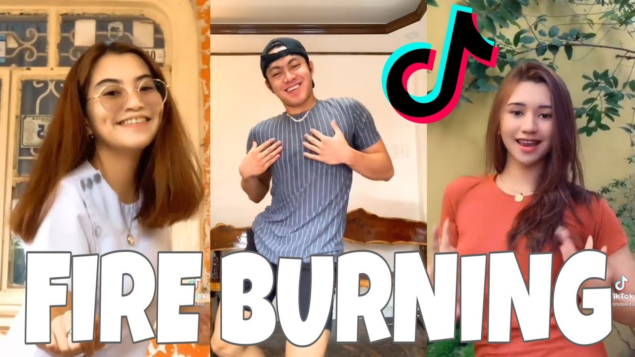 Fire Burning Tiktok Dance Challenge | DC: mayeng