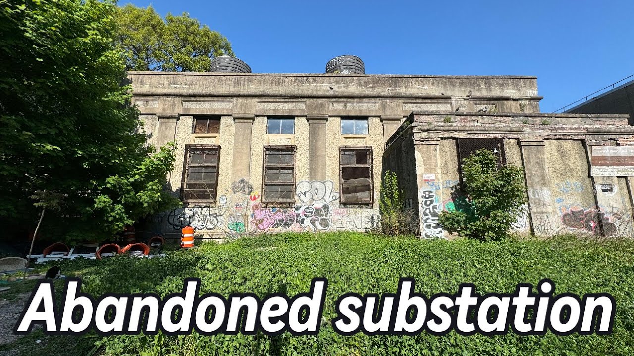 exploring abandoned substation (ave H/Q line)