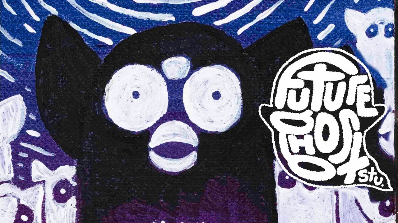 The Moon - Furby Long Tarot - Acrylic Speed Paint