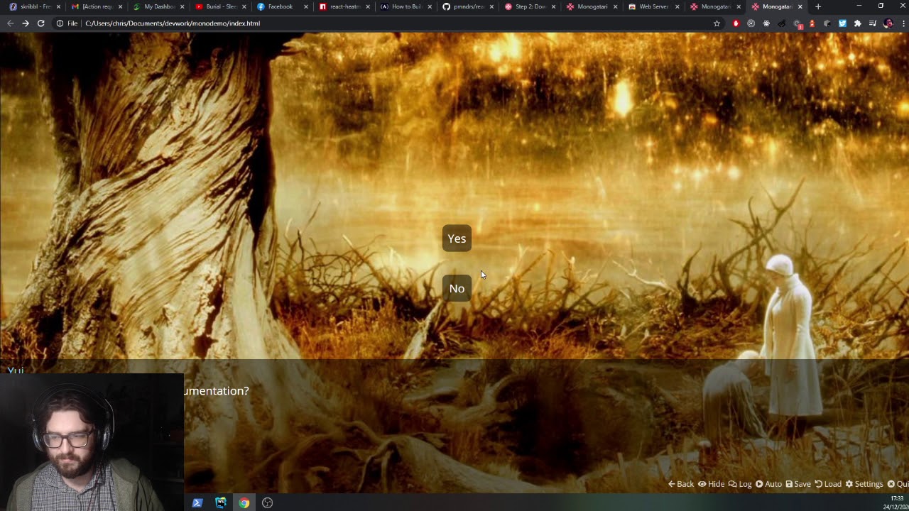 Quick Overview intro to Monogatari Visual Novel Engine