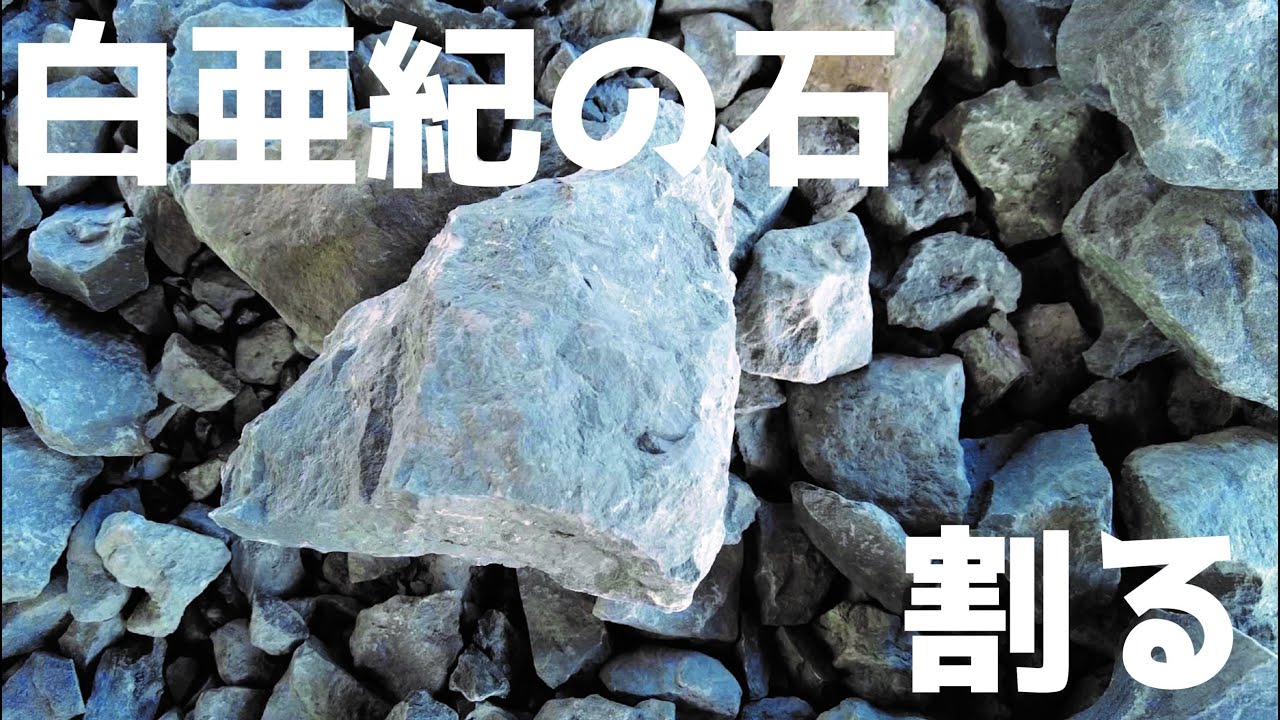 恐竜化石発掘体験　石の割り方　基本編
