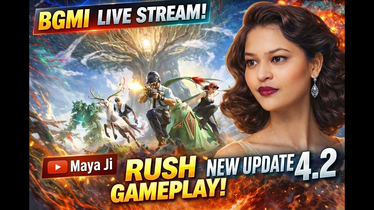 4.2 UPDATE IS HERE |मराठी मुलगी |🔴Maya Ji YT is Live🔴| BGMI LIVE#girlgamer #bgmi #mumbaikar#bandhilk