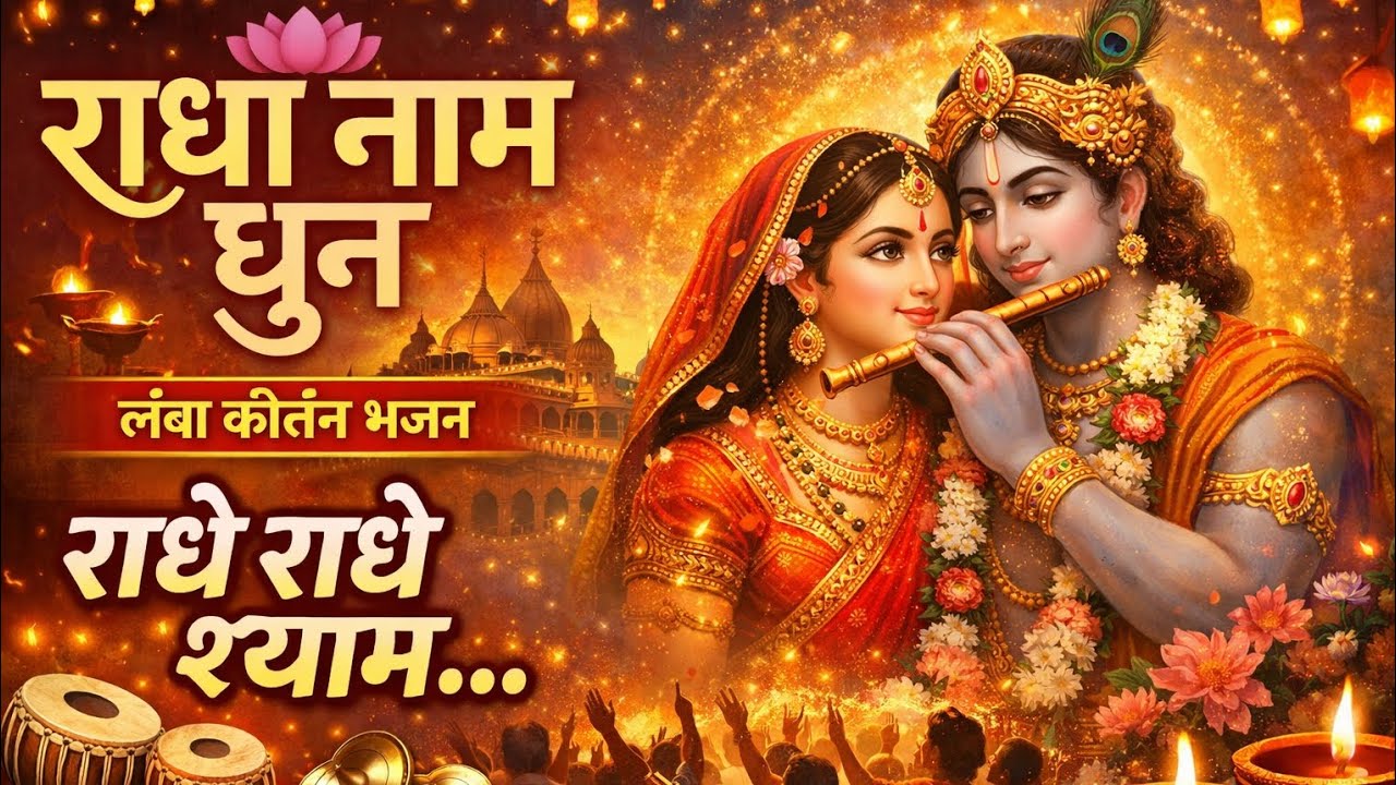 🌼सुनते ही मन झूम उठेगा 😍 | राधे राधे श्याम – राधा नाम धुन कीर्तन🙏