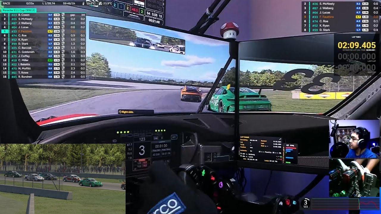 iRacing Road America Porsche Cup League | Race 1 | Season 11