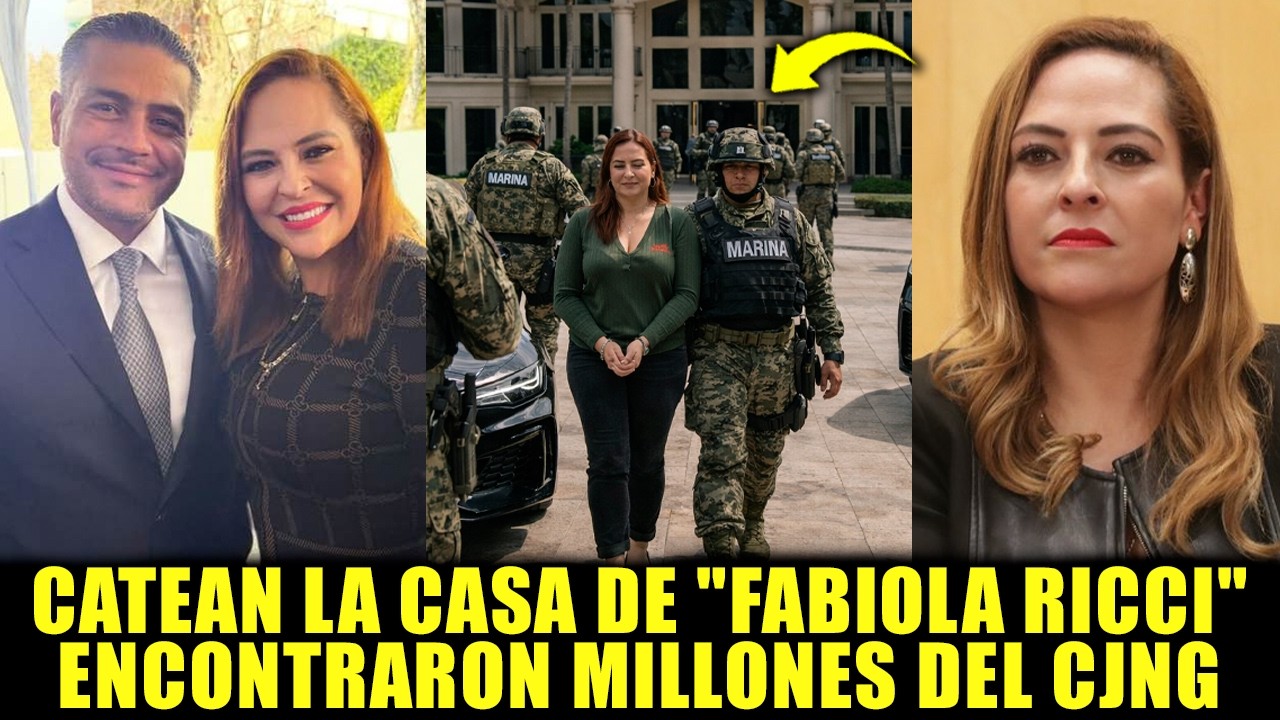 CATEAN CASA DE FABIOLA RICCI Y REVELAN MILLONES VINCULADOS AL CJNG