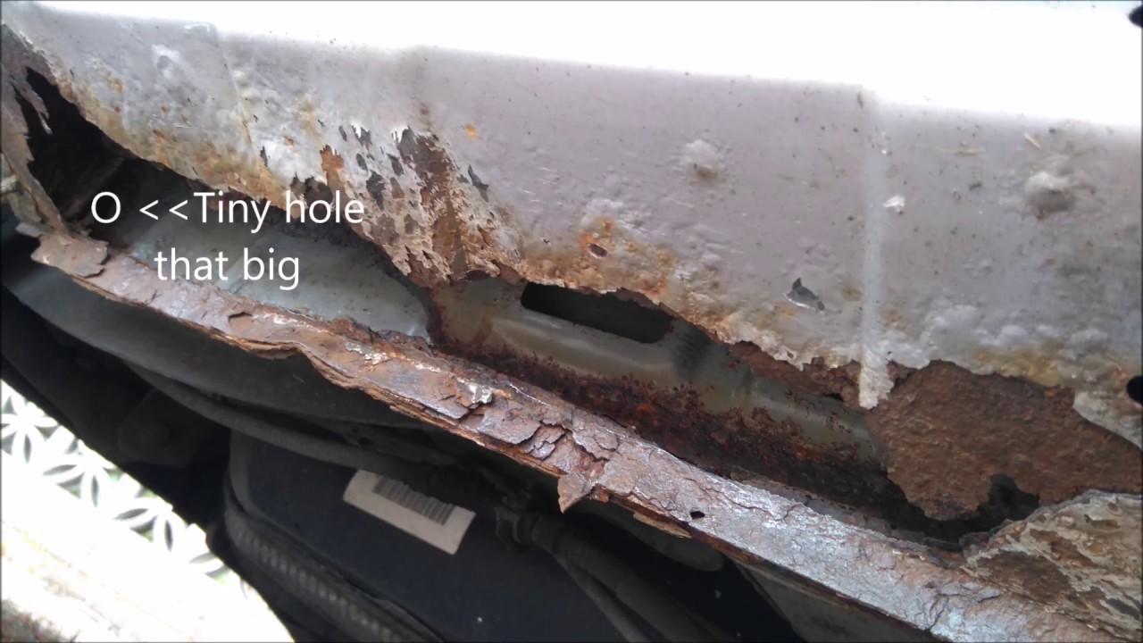 Jaguar X type rusted sills fixing