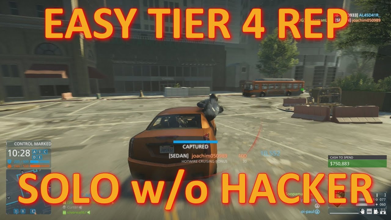 Battlefield Hardline: Easy Tier 4 Reputation (Solo w/o Hacker)