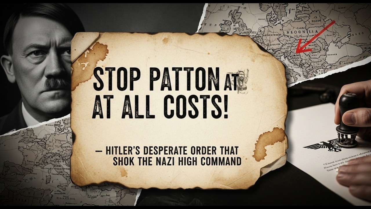 “Stop Patton at All Costs!” — Hitler’s Desperate Order That Shook the Nazi High Command