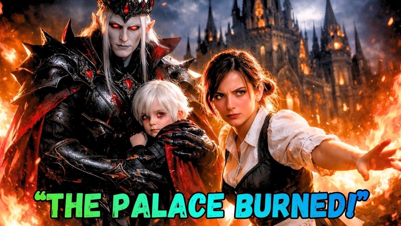 When the Palace Fell, Only a Waitress Saved the Vampire King and His Heir