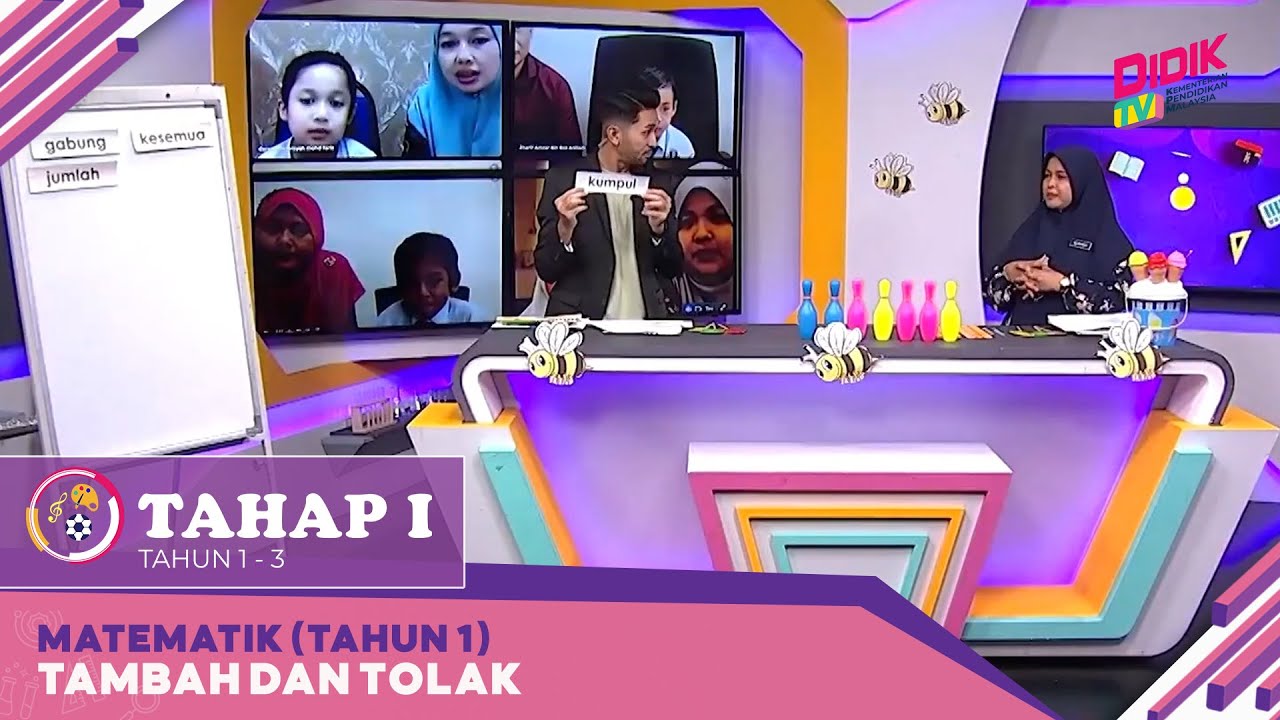 Tahap I (2022) |  Matematik (Tahun 1): Tambah Dan Tolak [R]