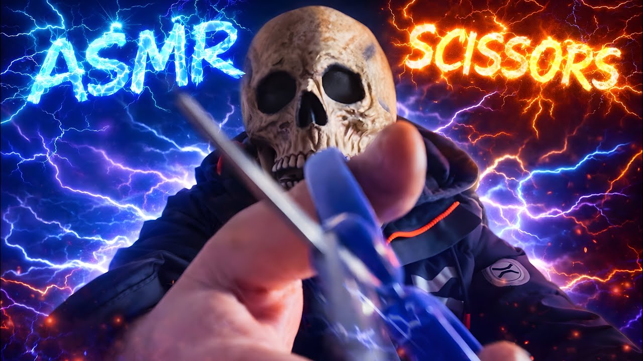 💀ASMR, 10 minutes of scissors sound (No talking)