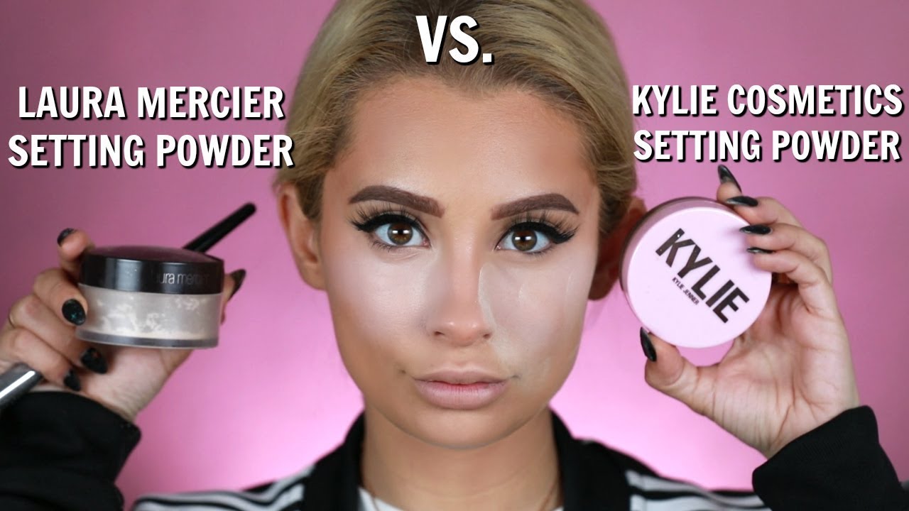 Фиксирующая пудра KYLIE COSMETICS против фиксирующей пудры LAURA MERCIER