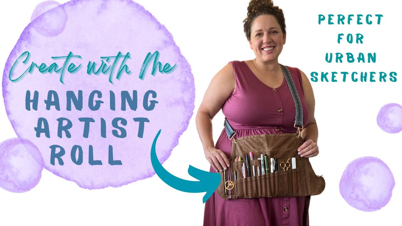 Creating a Hanging Art Toolkit for Urban Sketching or Plein Air | Peg&Awl Sendak Artist's Roll Hack