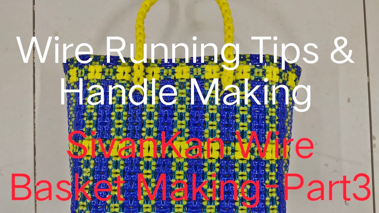 SivanKan Wire Koodai👜 |YellowBlue |Measurement & Making-Part3 |Trending👛🛍