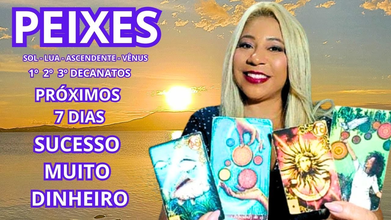PEIXES ♓️ACONTECE EM 7 DIAS. SUCESSO. DINHEIRO RECONHECIMENTO MUDAN&Ccedil;A TOTAL. ABEN&Ccedil;OADOS