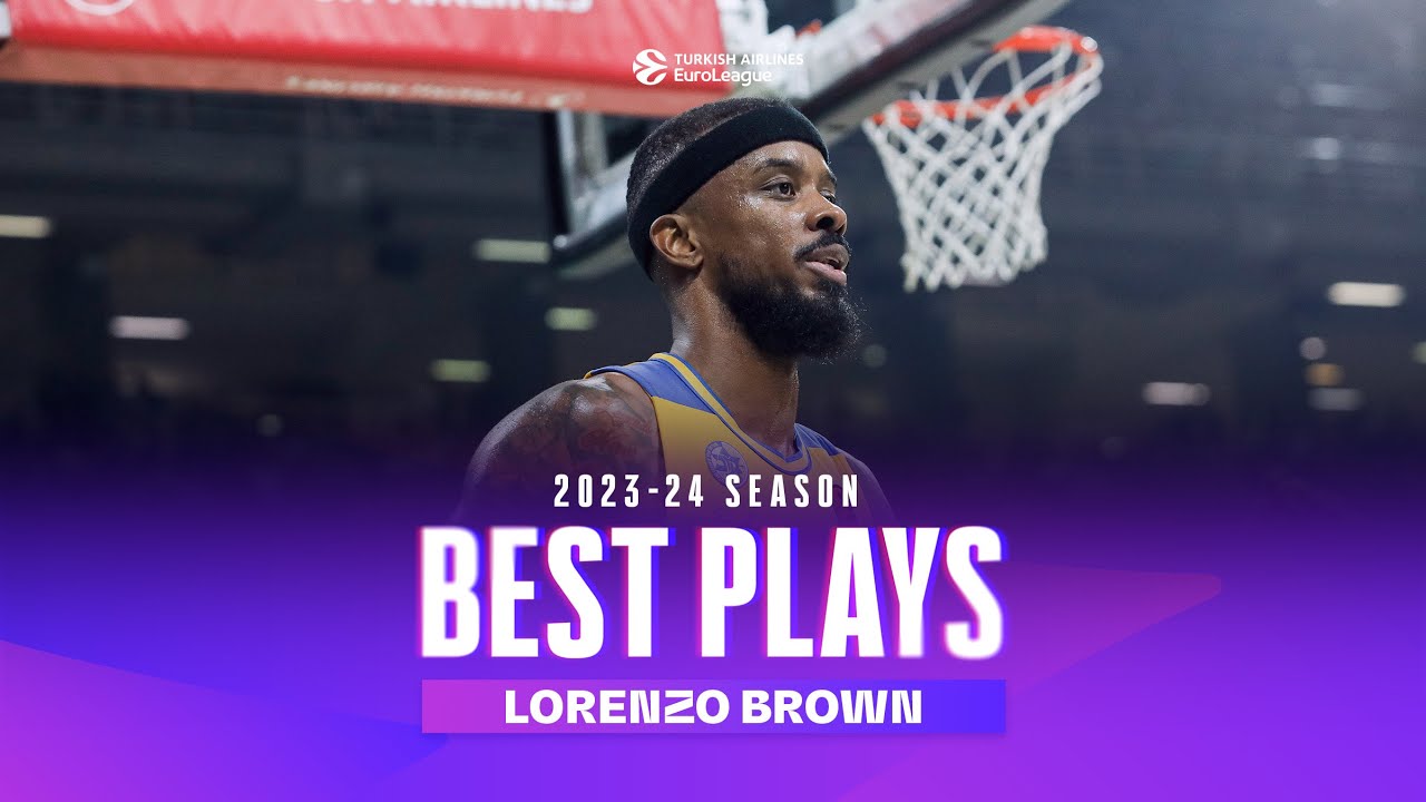 CLUTCH Deep THREES and BUZZER BEATERS by Lorenzo BROWN | EuroLeague HIGHLIGHTS 2023-24