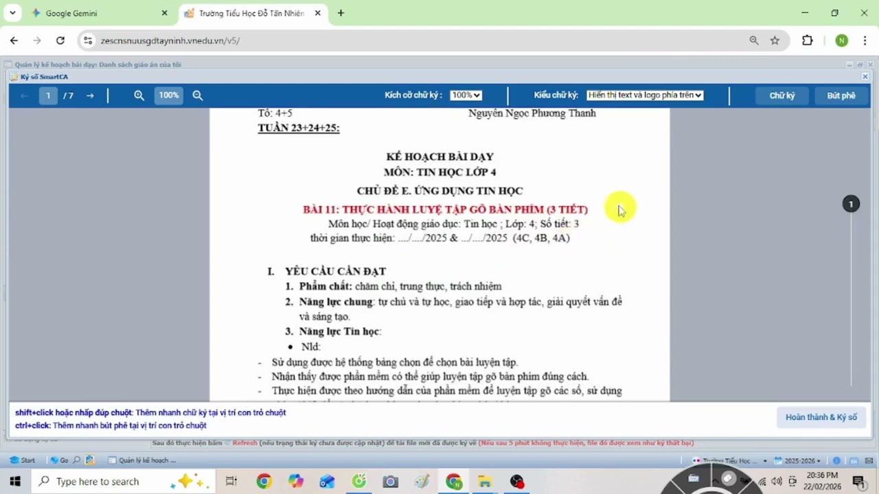 Hướng dẫn cách Ký số Giáo án VNEDU bằng VNPT SmartCA cho GVTH #giaovientieuhoc #côngnghệgiáodục