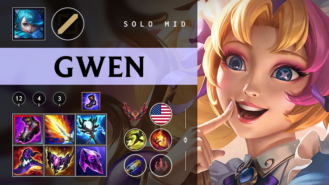 Gwen Mid vs Ahri - NA Grandmaster Patch 26.04