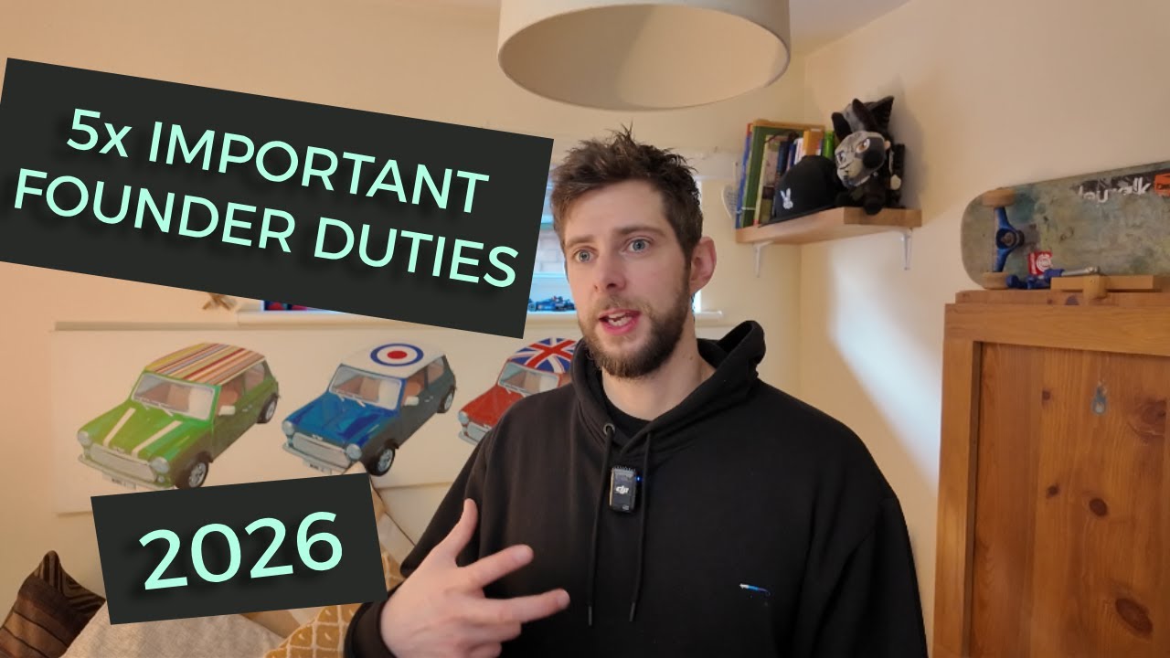 5x Duties for Founders in 2026 (in my opinion)