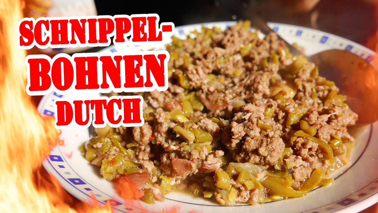 Schnippelbohnen aus dem Dutch - BBQ Grill Rezept Video - Die Grillshow 375