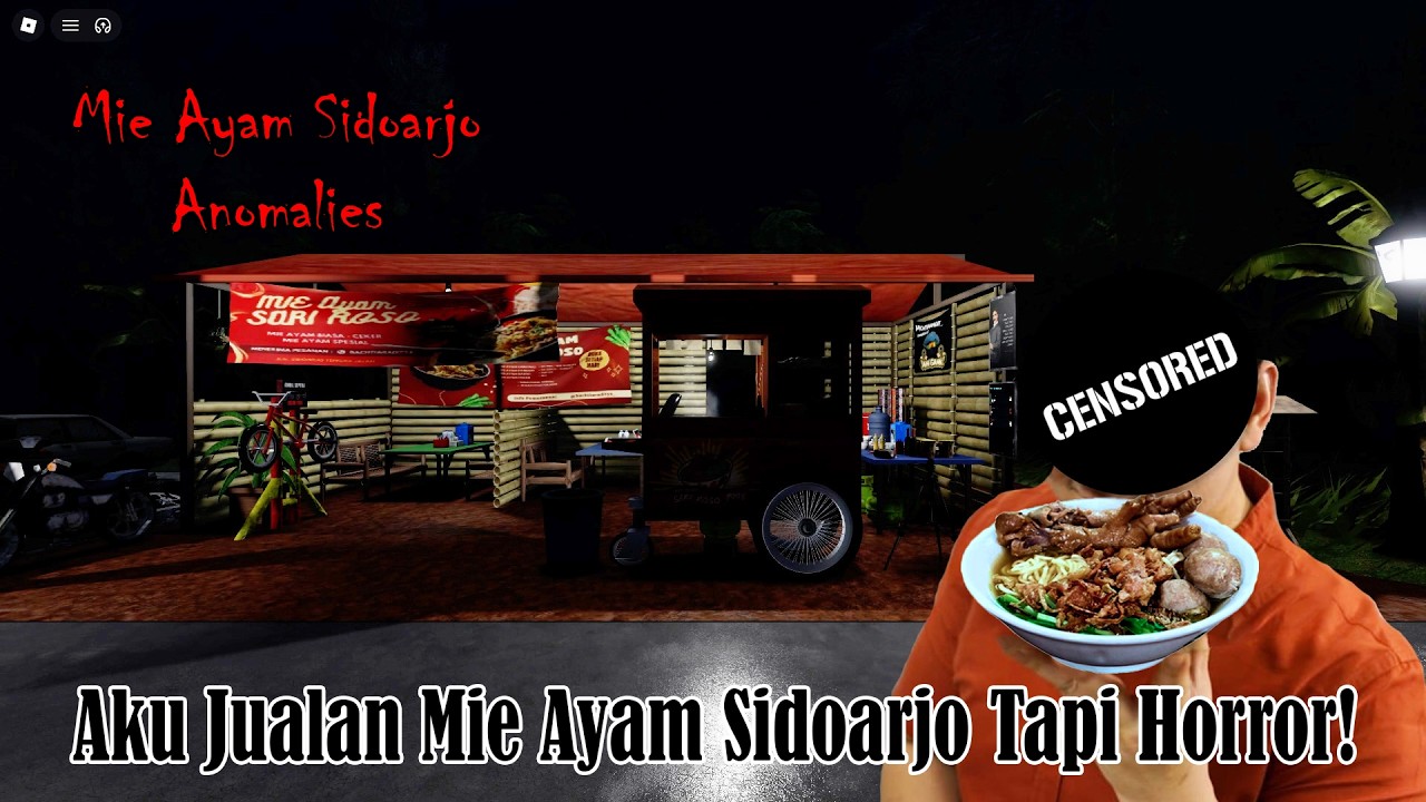 Aku Jualan Mie Ayam Sidoarjo Di Game Roblox! - Gameplay Mie Ayam Sidoarjo Anomalies Indonesia Part 1