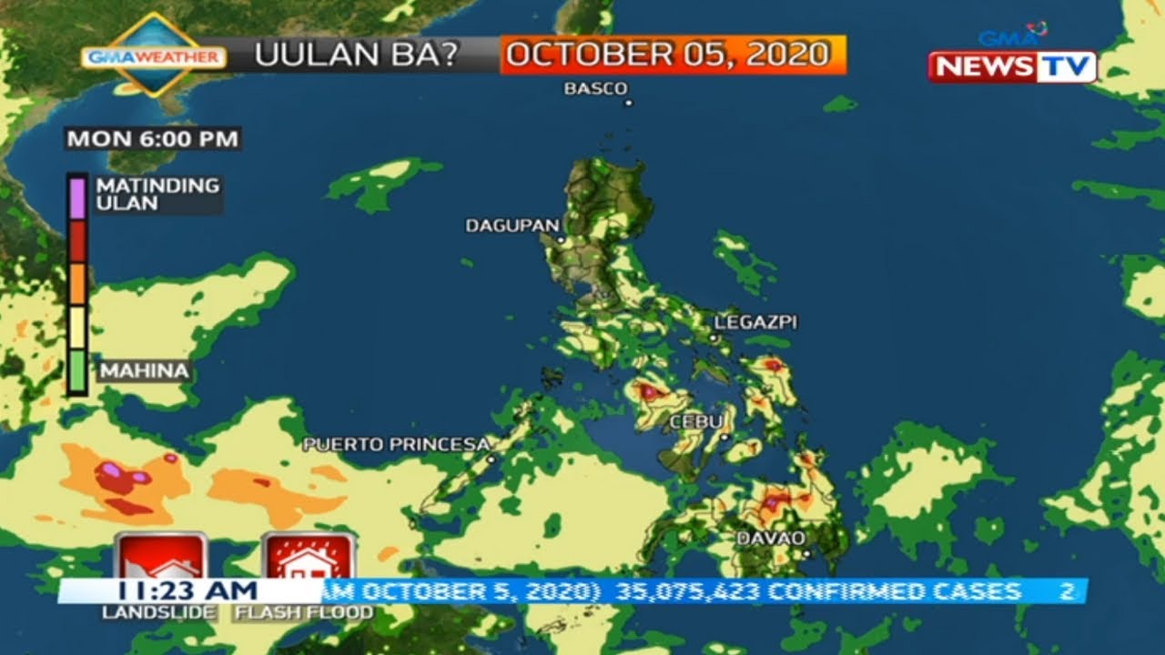 BT: Weather update as of 11:22 a.m. (October 5, 2020)