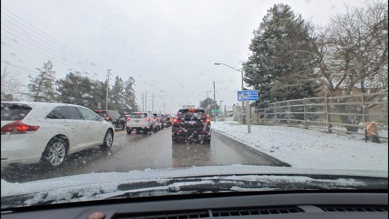 Winter Driving in Richmond Hill, Toronto | Snowy Morning Drive ❄️🚗