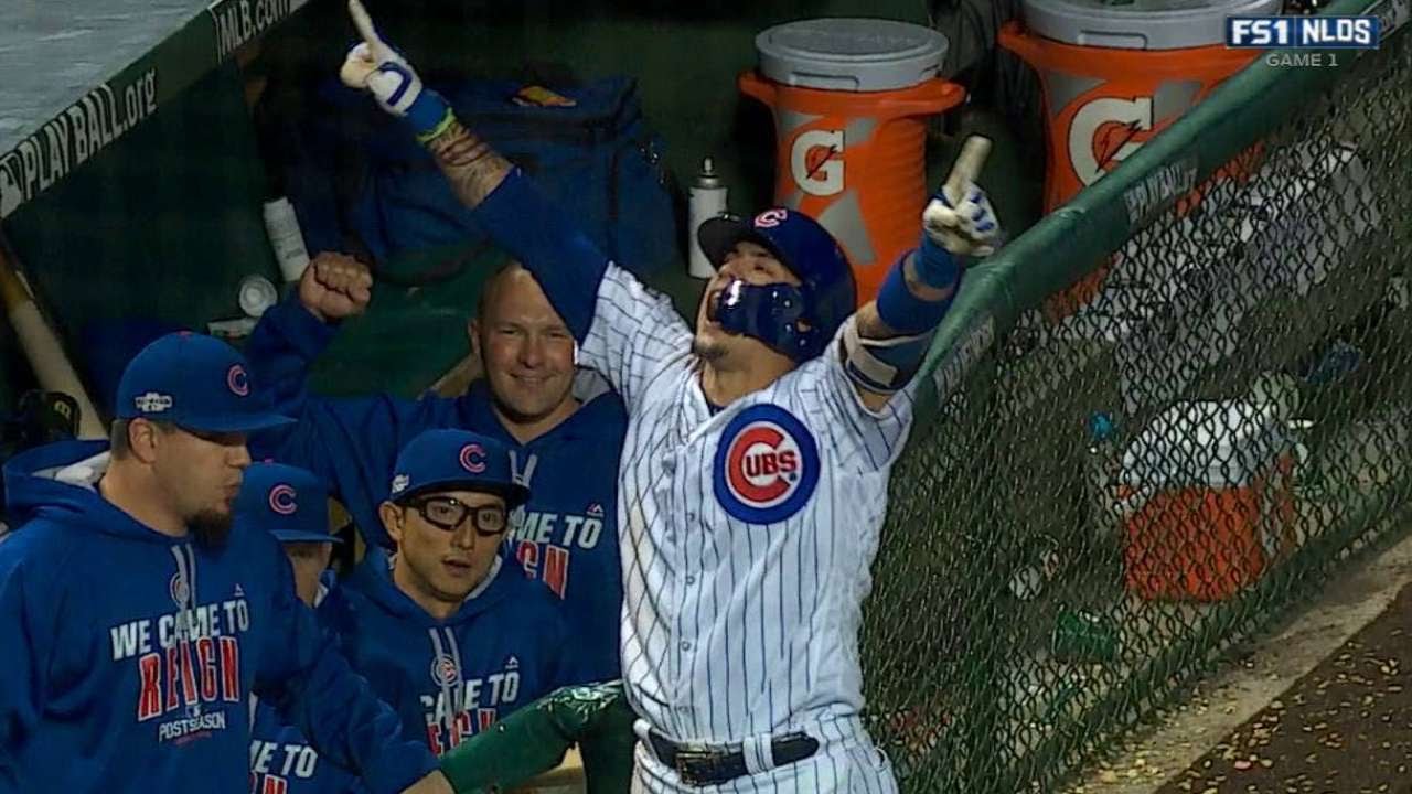 SF@CHC Gm1: Baez breaks the tie with a solo home run