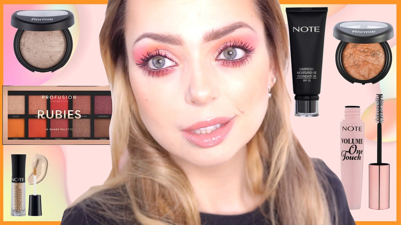 FULL FACE makeup z eshopu Riano l včetně  recenze kosmetiky Flormar, NOTE, Profusion