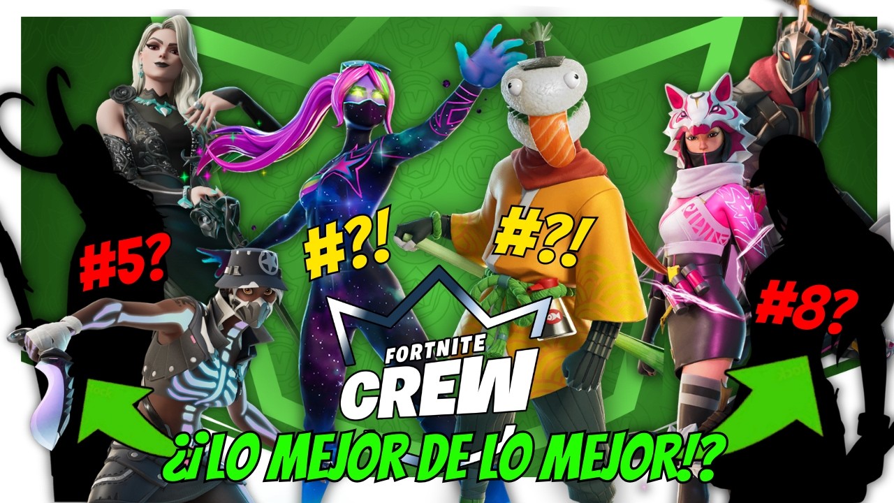 Las 1O MEJORES skins del CLUB | FORTNITE
