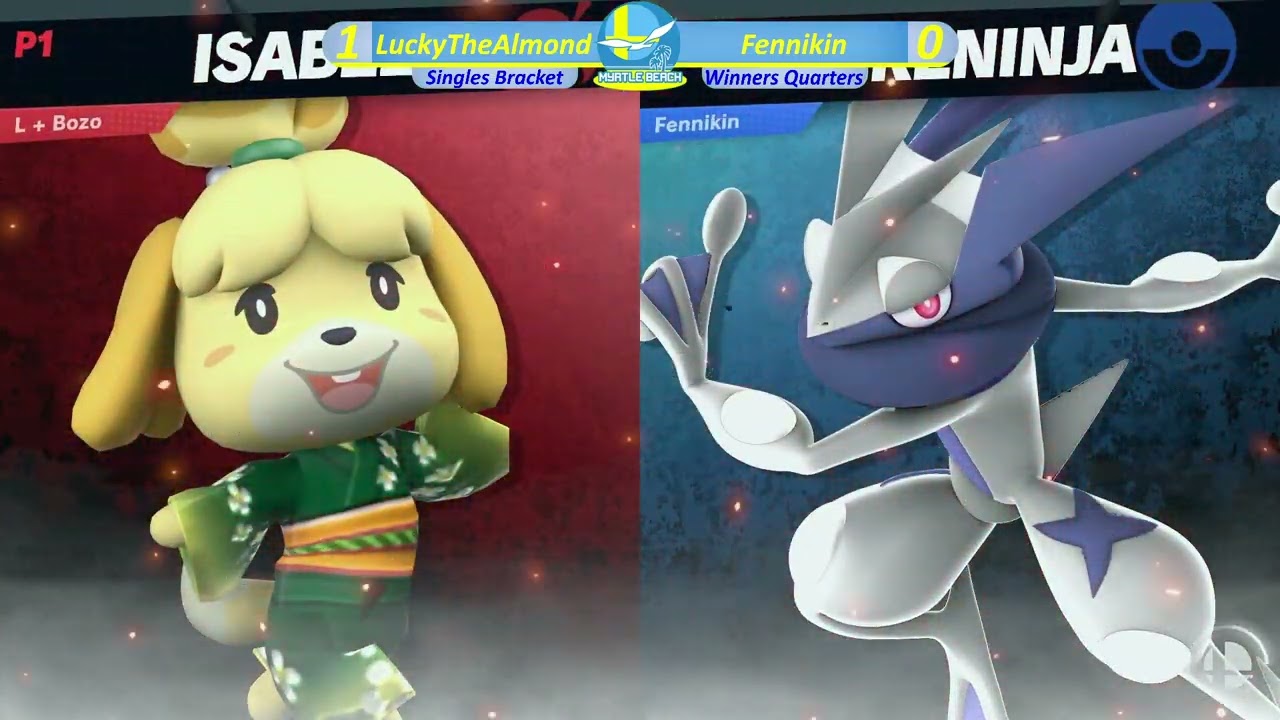 SocaSmash 167 Ultimate Singles: LuckyTheAlmond (Isabelle) vs Fennikin (Greninja) Winners Round 2
