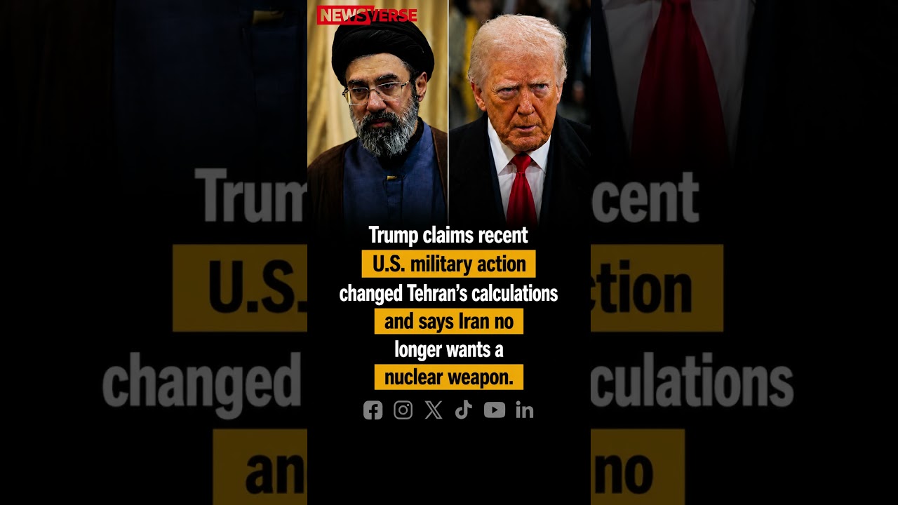 Trump Says U.S. Strikes Forced Iran to Drop Nukes