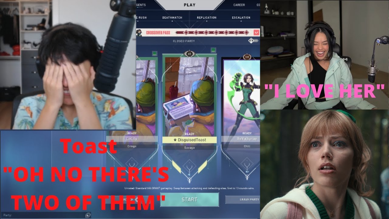 DisguisedToast goes CRAZY dealing with TWO Valkyrae's