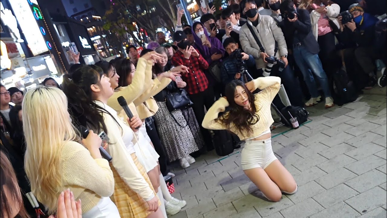 [STREET ARTIST] LADY B. INTERACTIVE HONGDAE BUSKING. 230415.