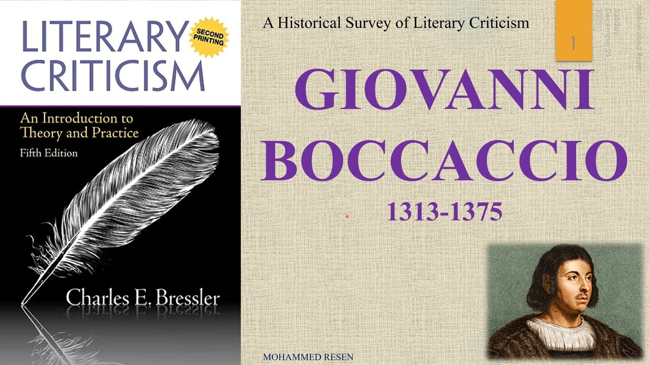 8- GIOVANNI BOCCACCIO1313-1375 جيوفاني بوكاتشيو