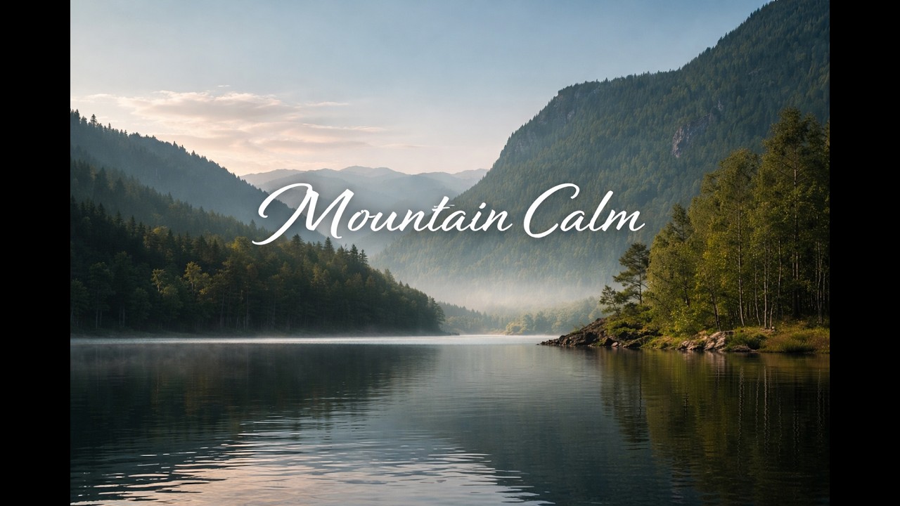 When Your Brain Needs Silence 🌿 Calm Mountain Lake Sounds (No Music)