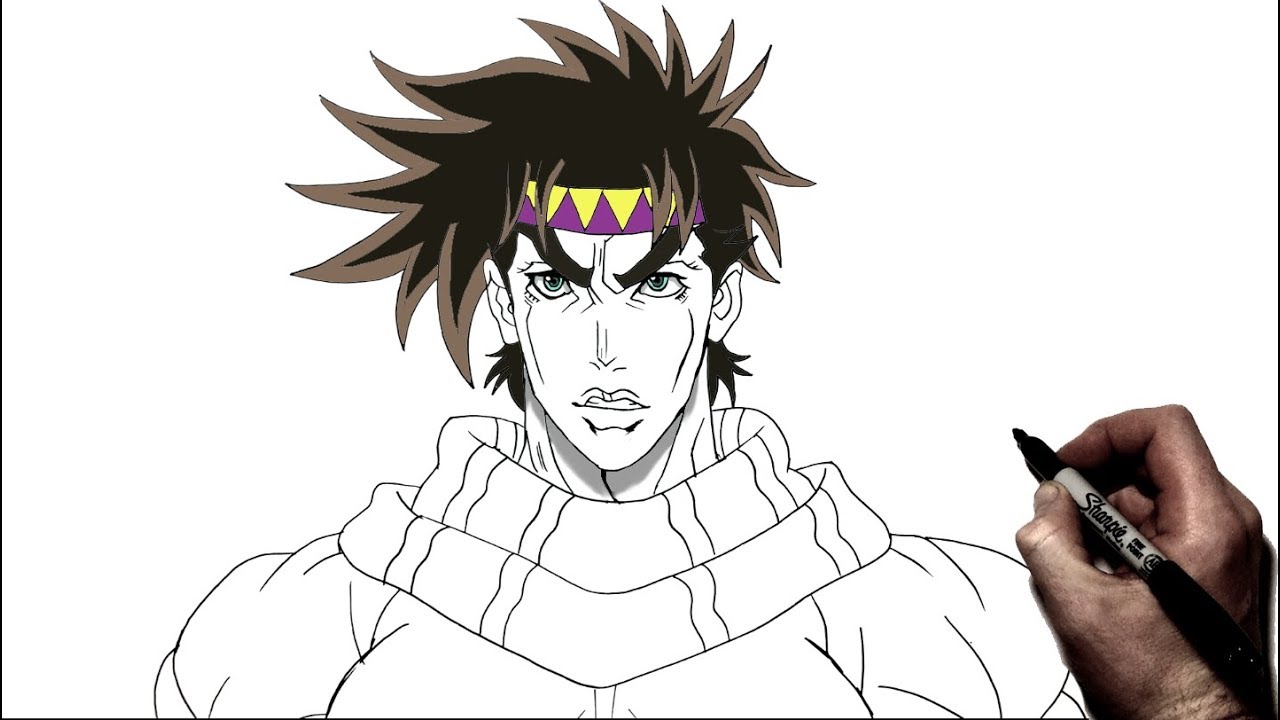 How to Draw Joseph Joestar | Step by Step | JoJo's Bizarre Adventure