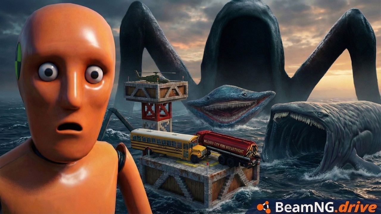 SEA EATER AND THE BLOOP in BeamNG - Gameplay