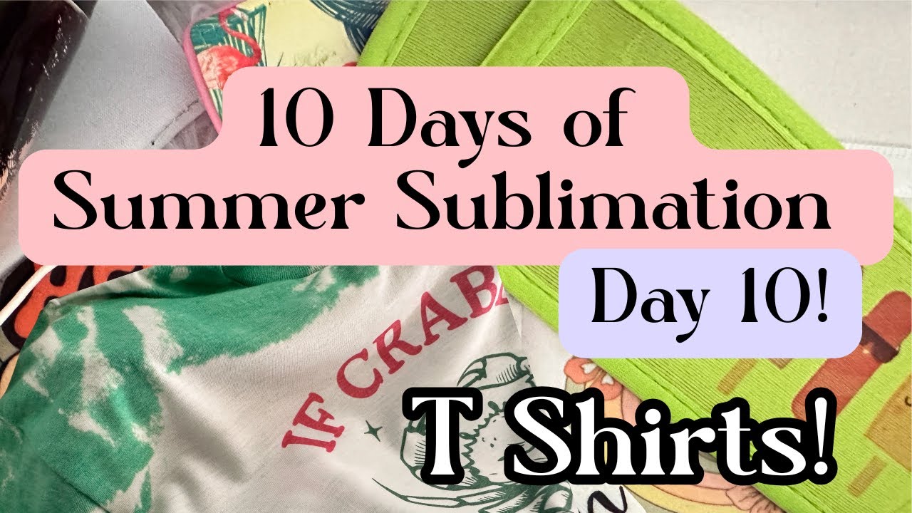 DIY Summer T-Shirt Magic With Bleach and Sublimation!