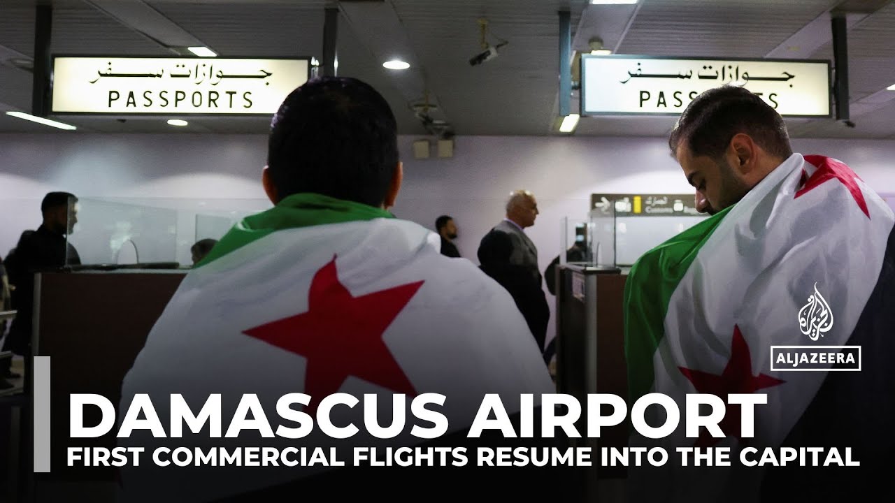 Damascus airport: First commercial flights resume into the capital
